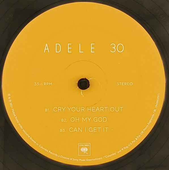 Adele 30 Vinyl Album 2 LP Set