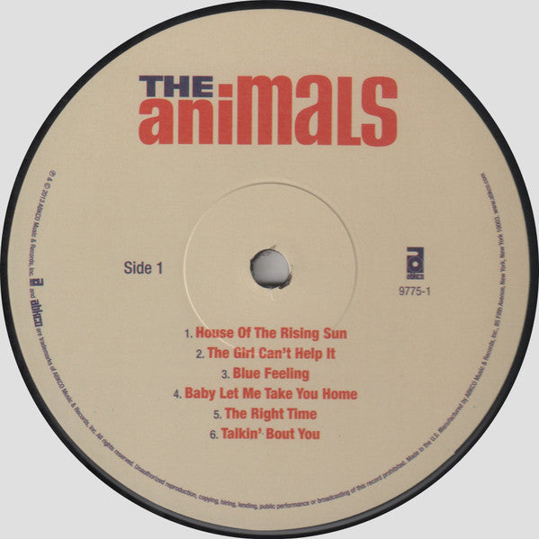 The Animals ABKCO Music 2022 Re-Release Vinyl Album (Sealed)