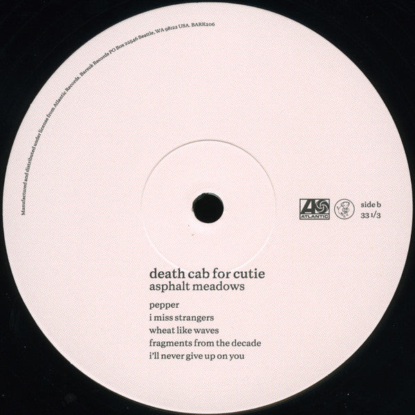 Death Cab for Cutie Asphalt Meadows Vinyl Album (Sealed)