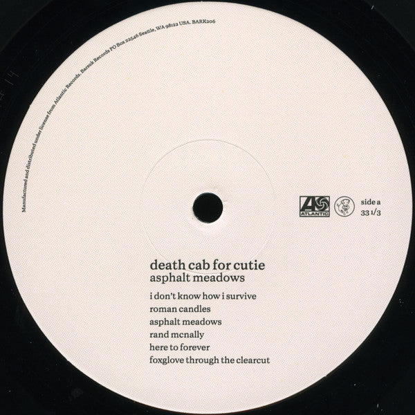 Death Cab for Cutie Asphalt Meadows Vinyl Album (Sealed)