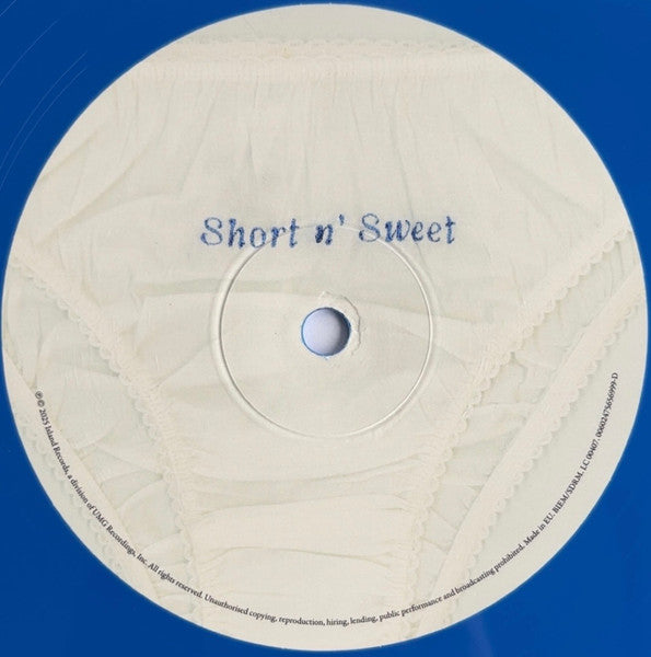 Sabrina Carpenter Short N' Sweet Deluxe Blue Opaque Vinyl Album (Sealed)