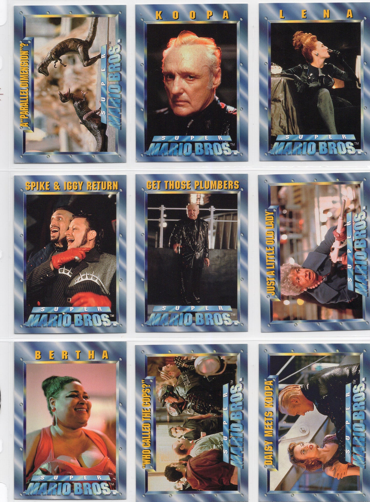 1993 Skybox Super Mario Bros Movie Complete Trading Card Set (100 Cards)