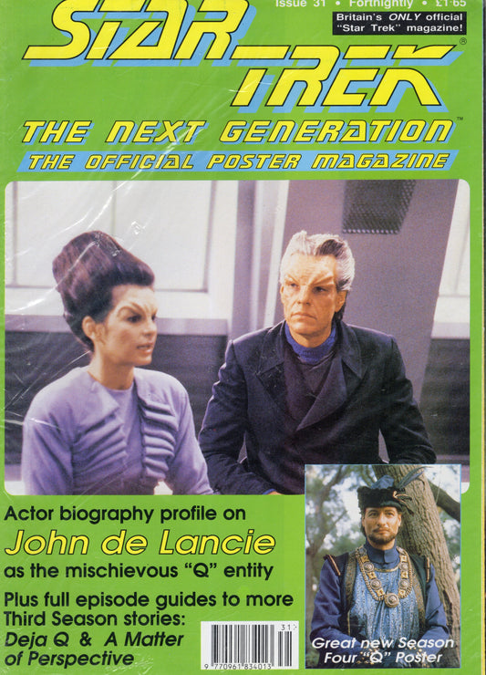Star Trek The Next Generation Official Poster Magazine Issue 31 (Oct 1992) Vintage Magazine