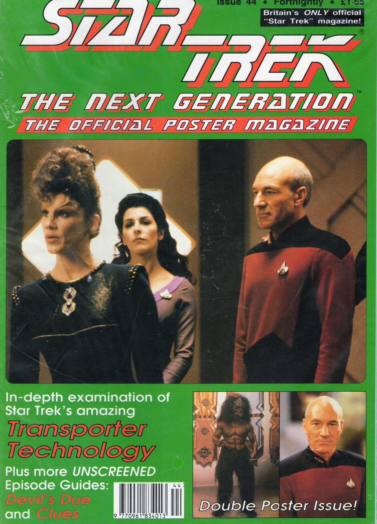 Star Trek The Next Generation Official Poster Magazine Issue 44 (May 1993) Vintage Magazine