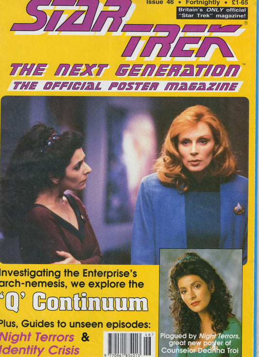 Star Trek The Next Generation Official Poster Magazine Issue 46 (Jun 1993) Vintage Magazine