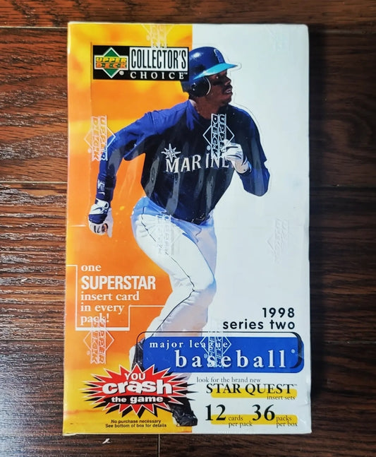 1998 UD Collector's Choice Baseball Cards Box 36 Packs Find Star Quest! Series 2