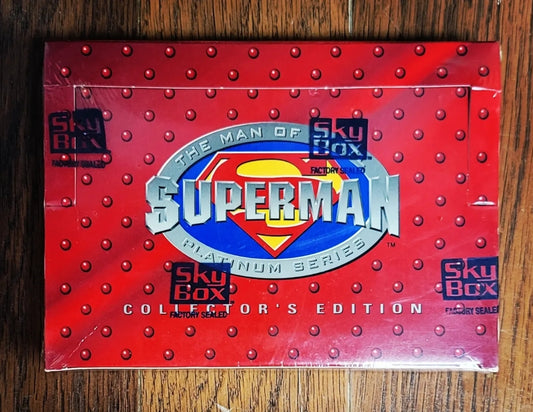 1994 Skybox Man Of Steel Trading Cards Platinum Series Hobby Box (36 Packs)