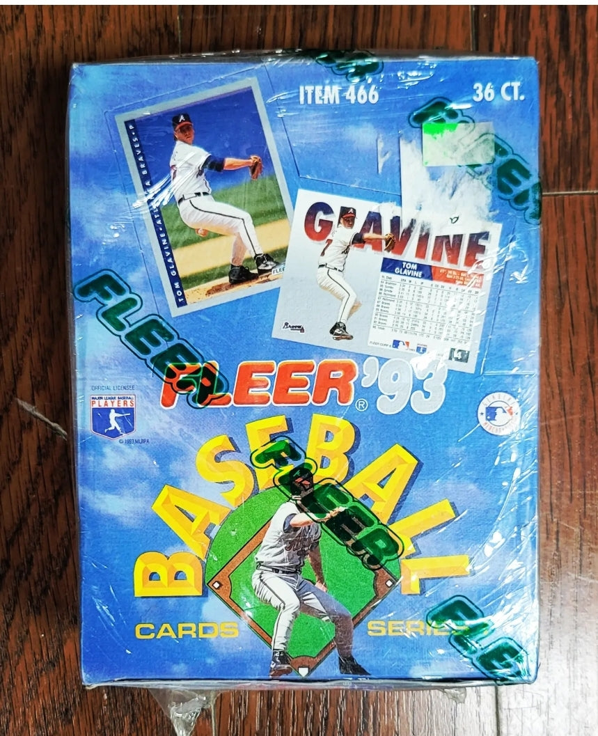 1993 Fleer Baseball Card Hobby Wax Box (36 Packs)
