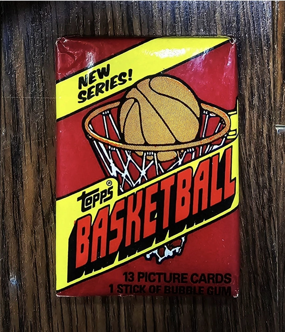 1981/82 Topps Basketball (1) Wax Pack, Possible Magic Johnson
