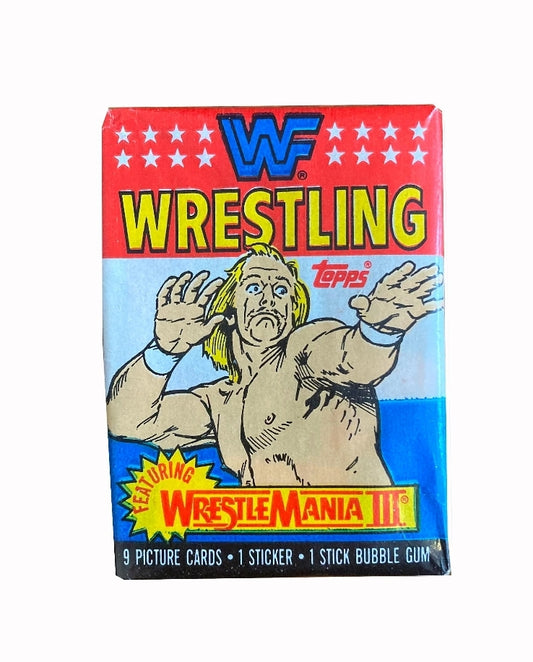 1987 Topps WWF Wrestlemania III Wrestling Cards Wax Pack