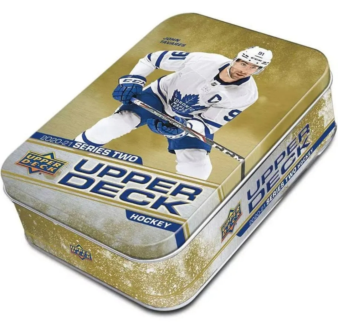 2020/21 Upper Deck Series Two Hockey Cards Tin Box (10 Packs)