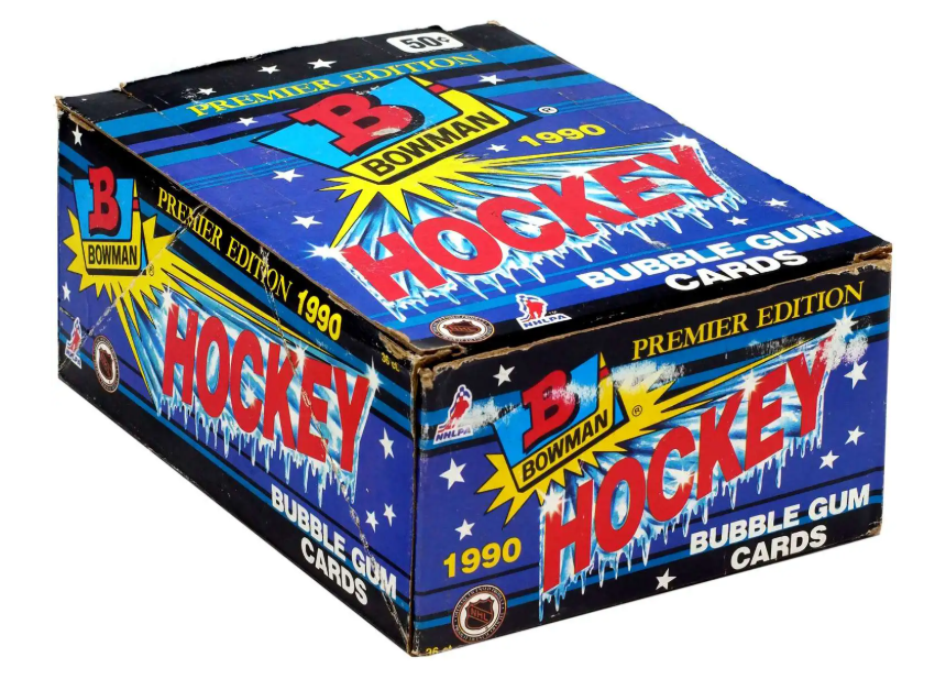 1990/91 Bowman NHL Hockey Card Wax Box (36 Packs) Premier Edition