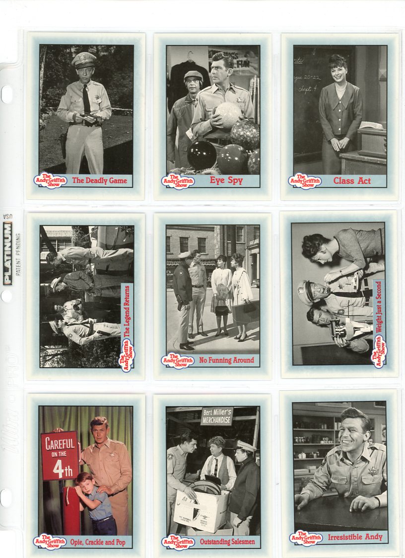 1990 Pacific The Andy Griffith Show Series 3 Complete Set (110 Cards)