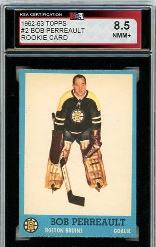 1962-63 Topps Bob Perreault Graded Rookie Card #2 KSA 8.5