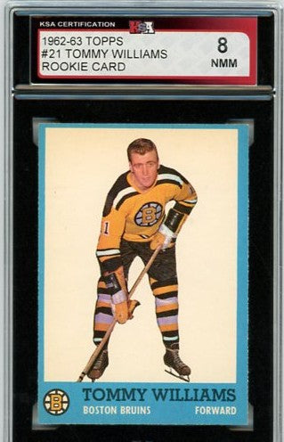 1962-63 Topps Tommy Williams Graded Rookie Card #21 KSA 8.0