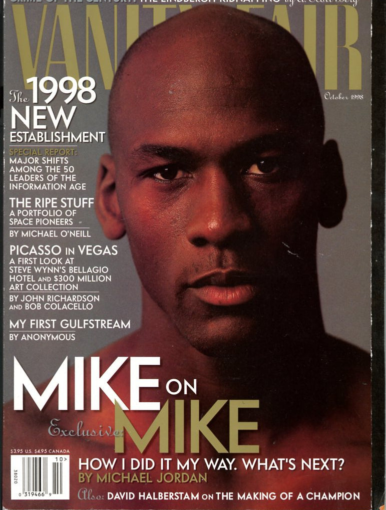 Vanity Fair Vintage Fashion Magazine (October 1998) Michael Jordan Cover Has Wear