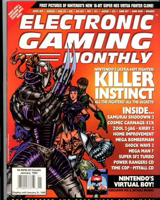 Electronic Gaming Monthly #66 (January 1995) Vintage Newsstand Video Game Magazine