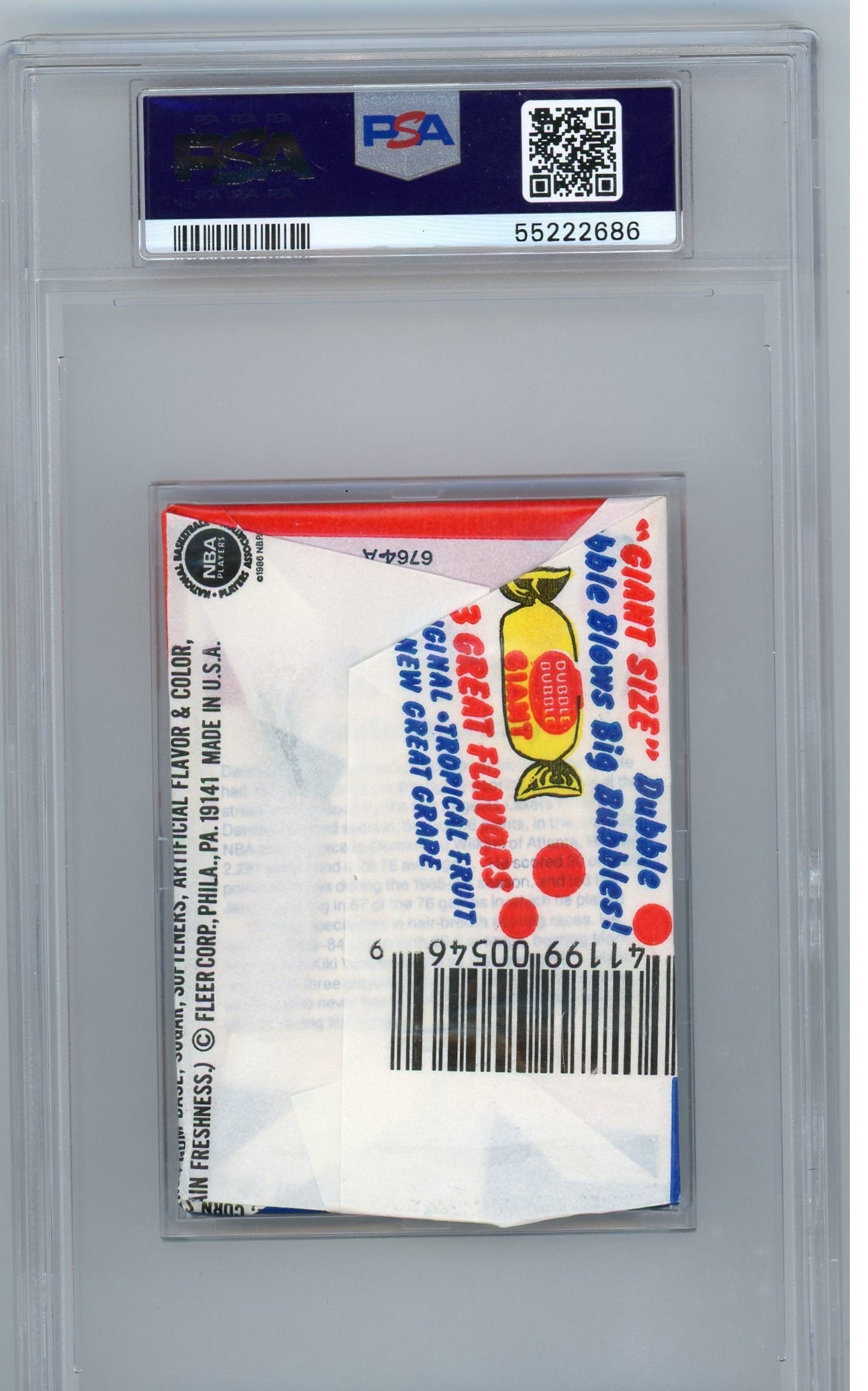 1986 Fleer Basketball NBA Graded Wax Pack Possible Michael Jordan Rookie Card PSA 8