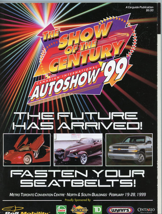 1999 Canadian International Auto Show Official Program Feb 18-19 Toronto