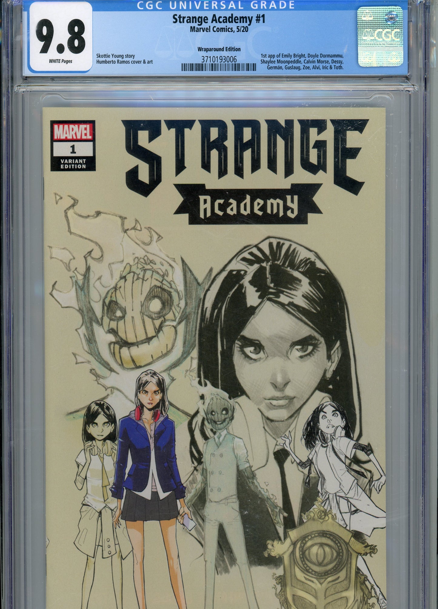 2020 Marvel Strange Academy #1 Graded Comic Book CGC 9.8