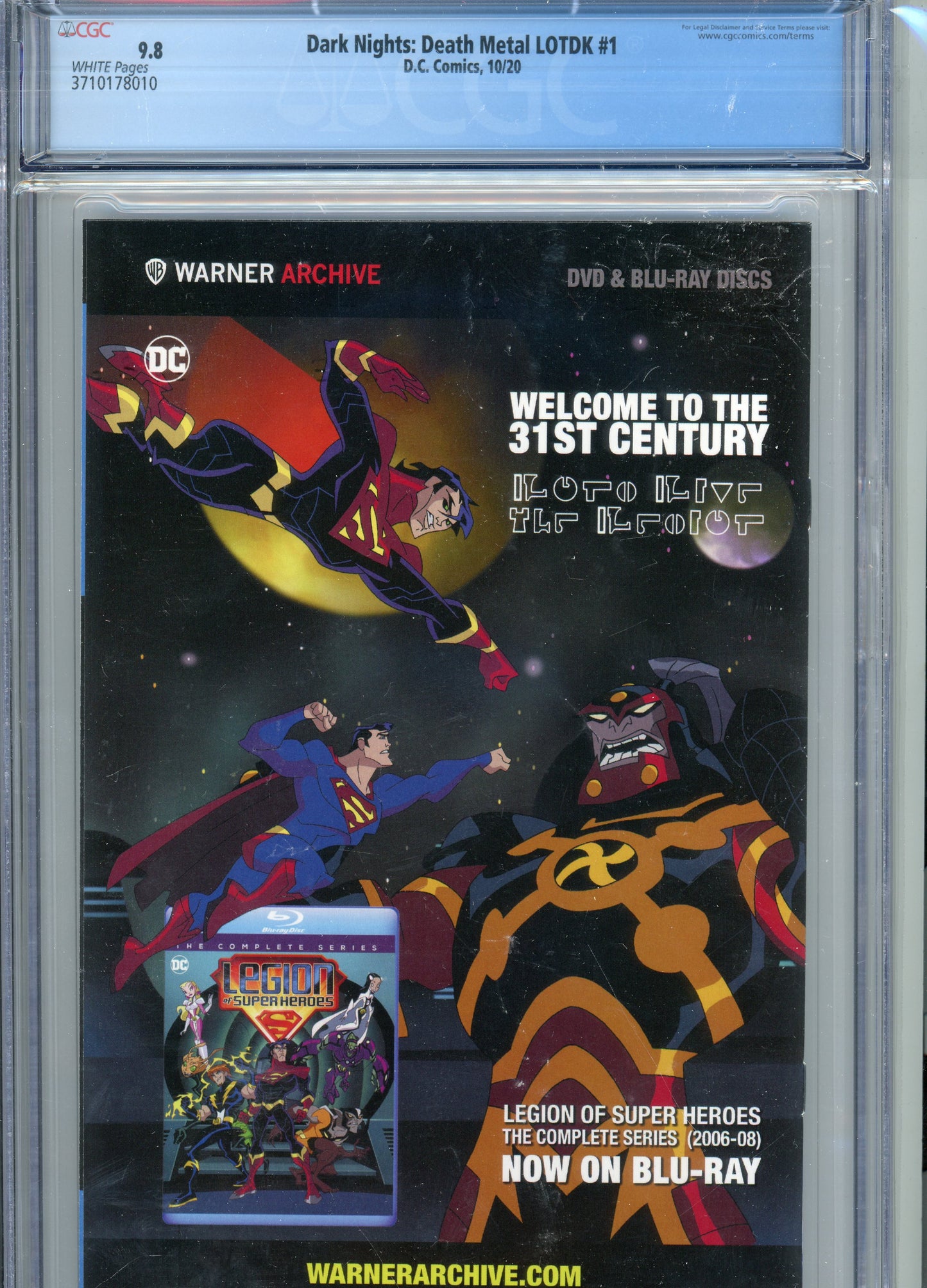 2020 DC Dark Nights: Death Metal Legends of the Dark Knights #1 Graded Comic Book CGC 9.8