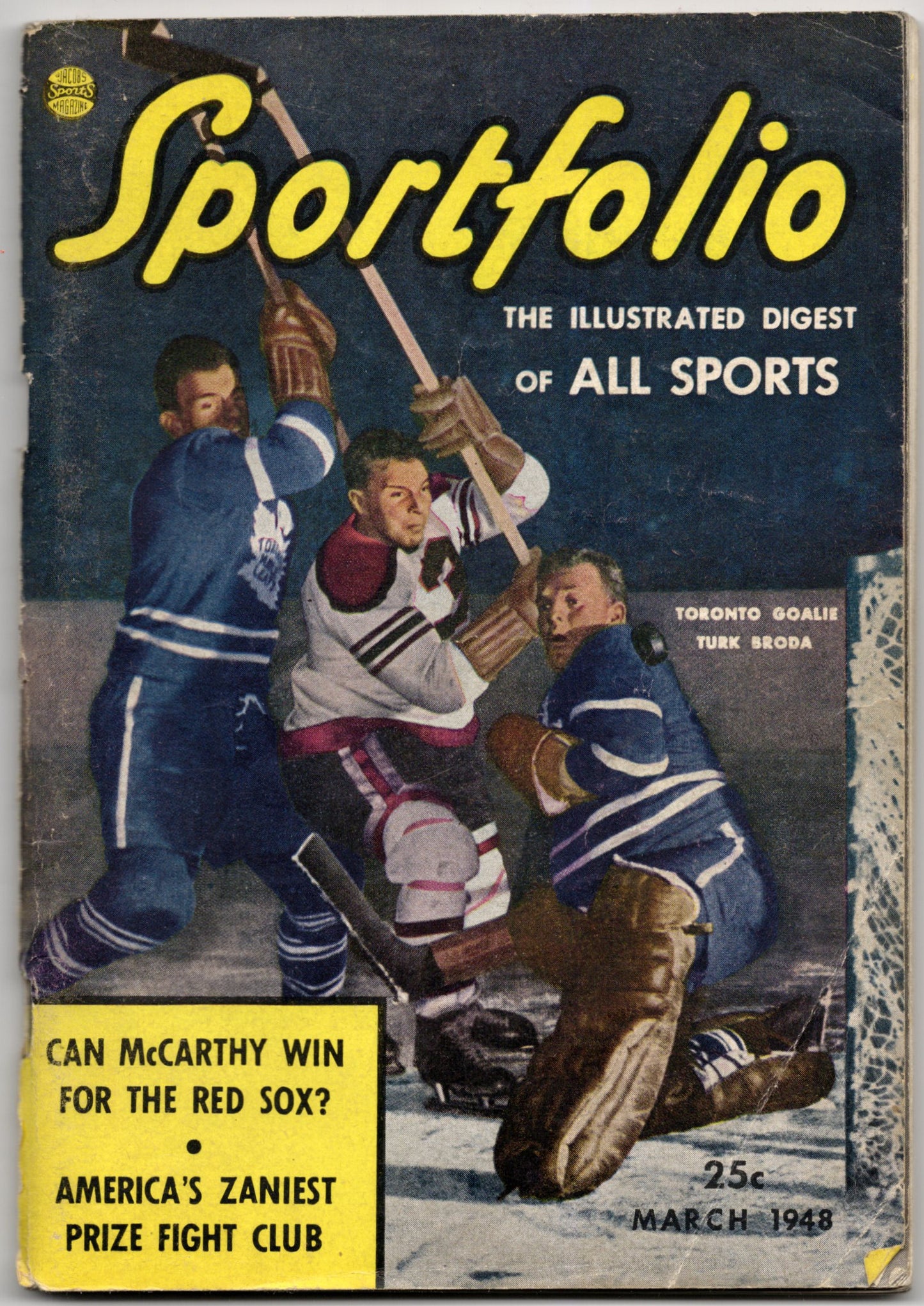 Sportfolio The Illustrated Digest of All Sports Vintage Magazine (March, 1948)