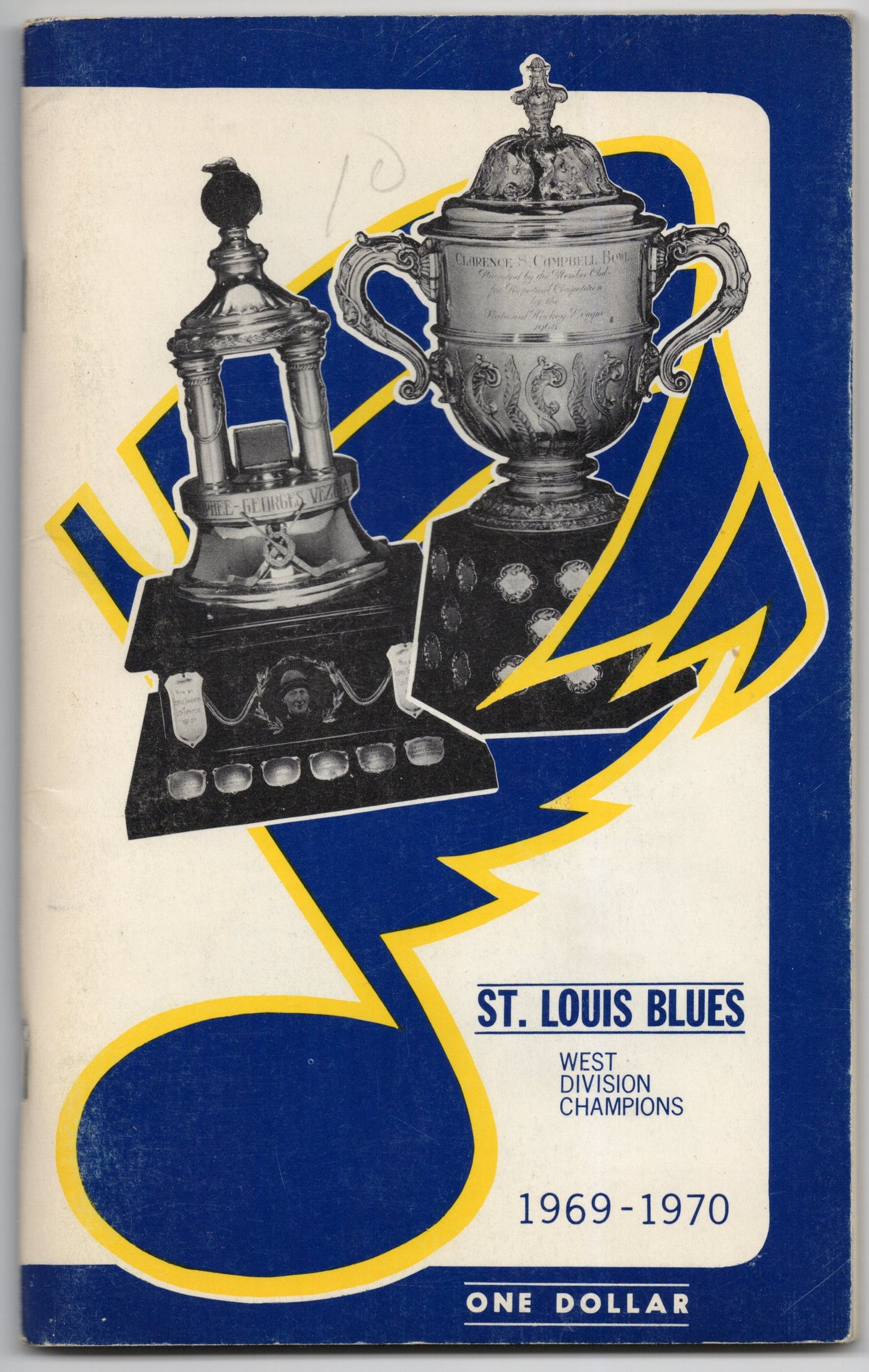 1969/70 St. Louis Blues Blues Notes Vintage Paperback West Division Champions Extremely Rare