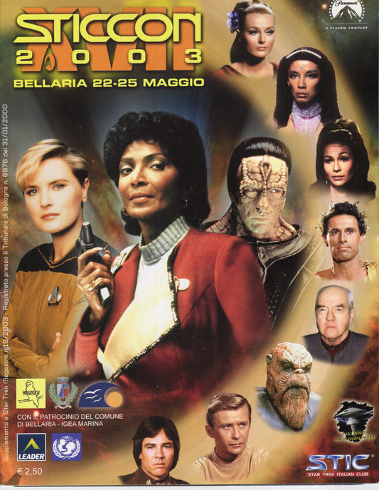 Star Trek Italian Club Convention Bellaria Italy May 22-25 2003 Official Program Vintage Magazine