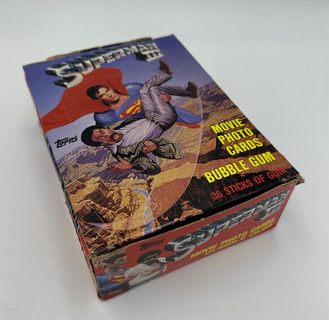 1983 Topps Superman III Movie Trading Cards Wax Box (36 packs) Unopened