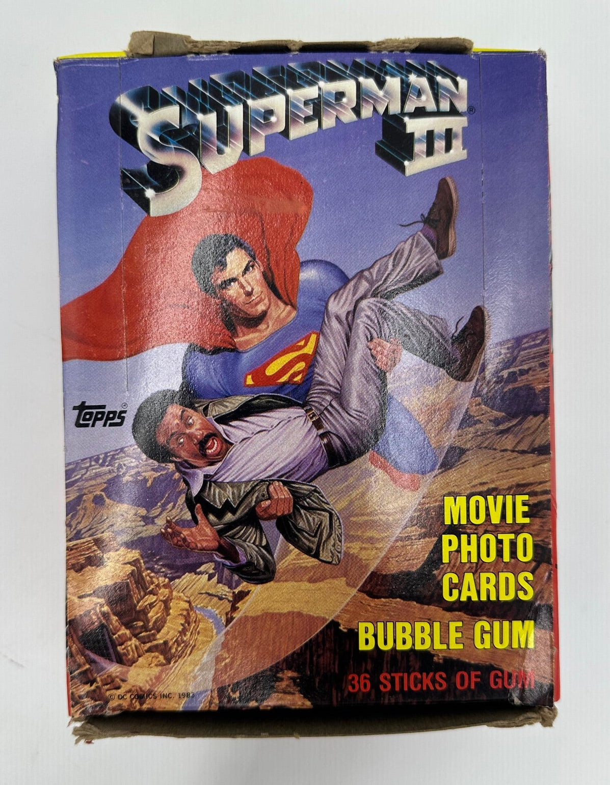1983 Topps Superman III Movie Trading Cards Wax Box (36 packs) Unopened