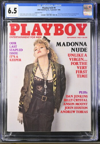 1985 Playboy Graded Magazine Issue #v32 #9 Madonna Cover CGC 6.5