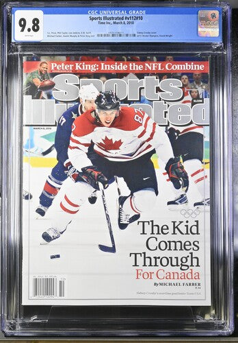 2010 Sports Illustrated Graded Magazine Issue #v112 #10 Sidney Crosby Cover Newsstand CGC 9.8