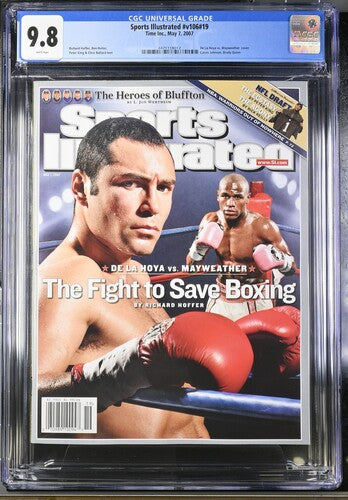 2007 Sports Illustrated Graded Magazine Issue #v106 #19 De La Hoya vs. 1st Mayweather Newsstand CGC 9.8