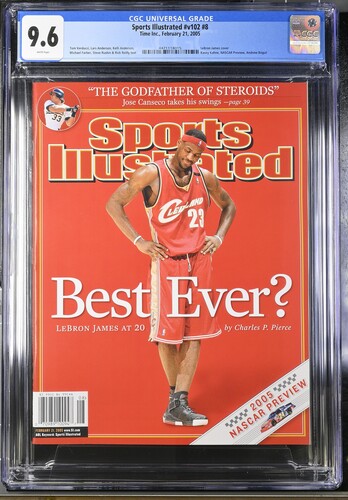 2005 Sports Illustrated Graded Magazine Issue #v102 #8 LeBron James Cover Newsstand CGC 9.6