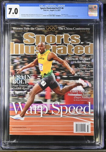 2012 Sports Illustrated Graded Magazine Issue #v117 #6 Usain Bolt Cover CGC 7.0