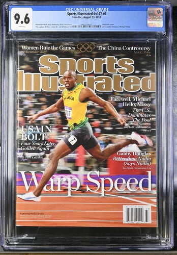 2012 Sports Illustrated Graded Magazine Issue #v117 #6 Usain Bolt Cover Newsstand CGC 9.6