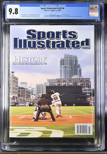 2007 Sports Illustrated Graded Magazine Newsstand Issue #v107 #6 Barry Bonds CGC 9.8