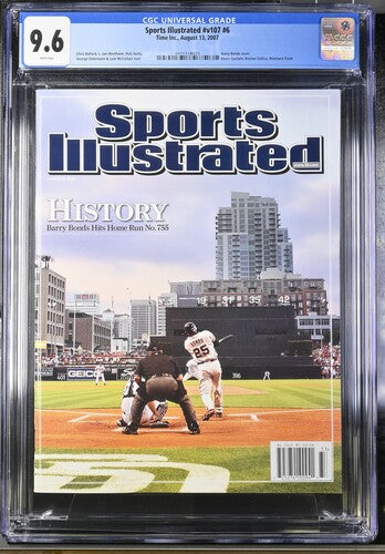 2007 Sports Illustrated Graded Magazine Issue #v107 #6 Barry Bonds Cover Newsstand CGC 9.6