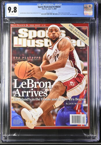 2007 Sports Illustrated #v106 #24 Graded Magazine "LeBron Arrives" Early Lebron James CGC 9.8 Newsstand