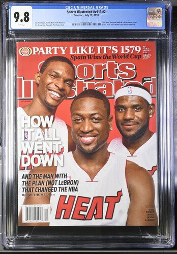 2010 Sports Illustrated #v113 #2 Graded Magazine Chris Bosh/Dwayne Wade/LeBron James Cover CGC 9.8 Newsstand