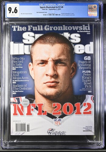 2012 Sports Illustrated #v117 #9 Graded Magazine 1st Rob Gronkowski Cover CGC 9.6 POP 1 None Higher Newsstand