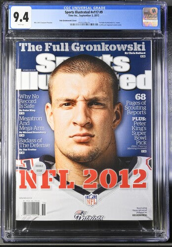 2012 Sports Illustrated #v117 #9 Graded Magazine 1st Rob Gronkowski Cover CGC 9.4 Only 1 Higher Newsstand