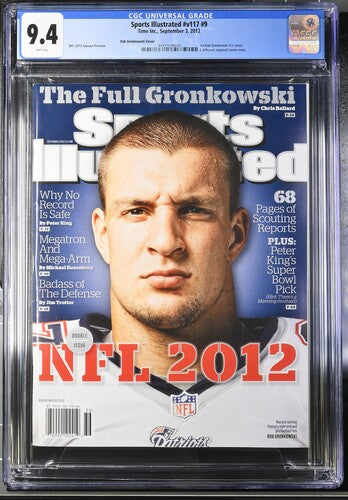 2012 Sports Illustrated #v117 #9 Graded Magazine 1st Rob Gronkowski Cover CGC 9.4 Only 1 Higher Newsstand