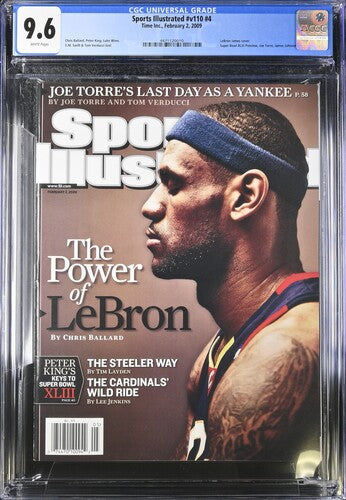 2009 Sports Illustrated Graded Magazine Issue #v110 #4 LeBron James Cover CGC 9.6 Highest Grade