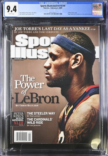 2009 Sports Illustrated Graded Magazine Issue #v110 #4 LeBron James Cover Newsstand CGC 9.4