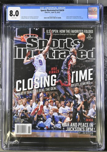 2012 Sports Illustrated Graded Magazine Issue #v116 #26 LeBron James Serge Ibaka Cover Newsstand CGC 8.0