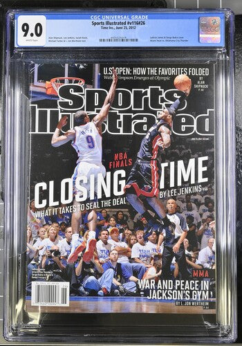 2012 Sports Illustrated Graded Magazine Issue #v116 #26 LeBron James Serge Ibaka Cover Newsstand CGC 9.0