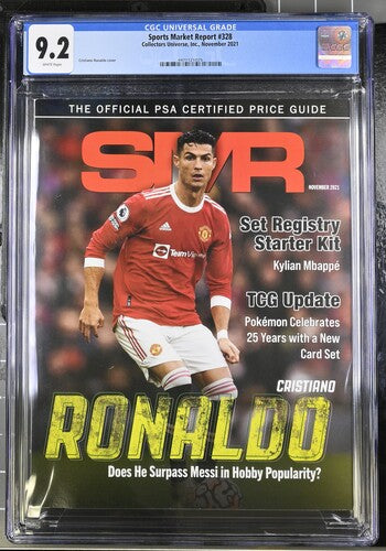 2012 Sports Market Report Graded Magazine Issue #328 Cristiano Ronaldo Soccer Cover CGC 9.2