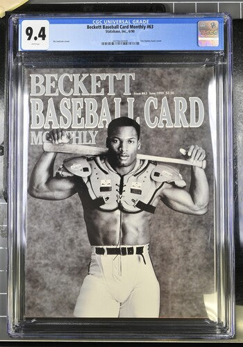 Beckett Basketball Card Monthly #63 Graded Magazine (June, 1990) CGC 9.4 Bo Jackson Cover