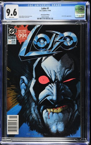 1990 D.C. Comics Lobo #1 Graded Comic Book CGC 9.6
